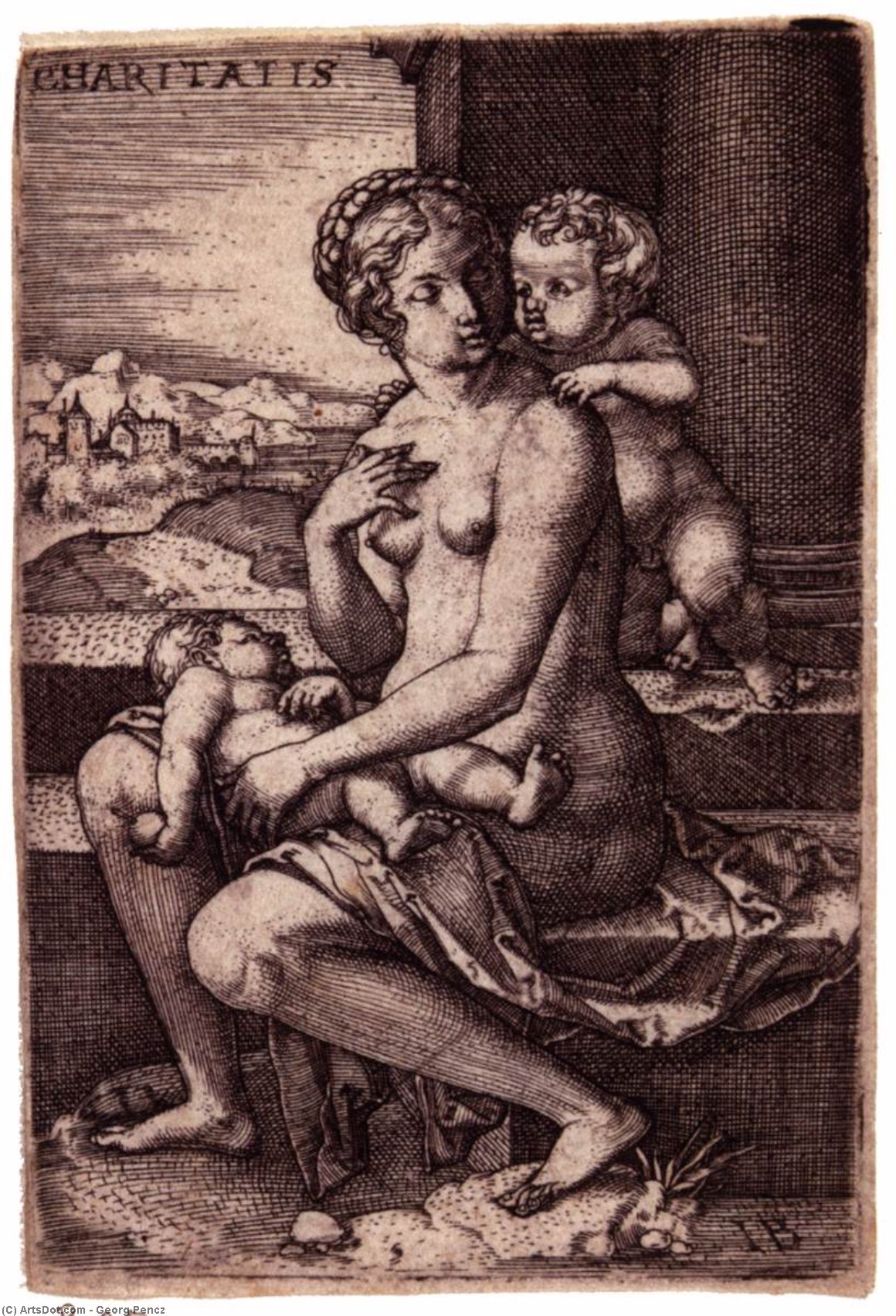 Wikioo.org - The Encyclopedia of Fine Arts - Painting, Artwork by Georg Pencz - Caritas