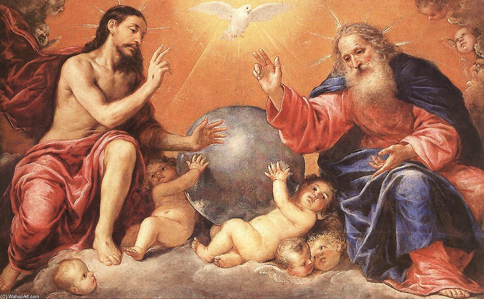 Wikioo.org - The Encyclopedia of Fine Arts - Painting, Artwork by Antonio De Pereda - The Holy Trinity