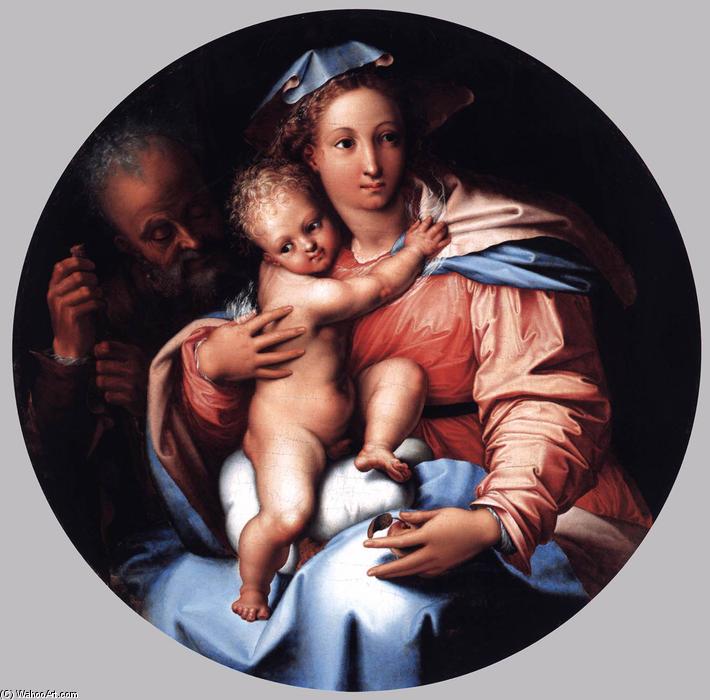Wikioo.org - The Encyclopedia of Fine Arts - Painting, Artwork by Perino Del Vaga (Piero Buonaccorsi) - The Holy Family
