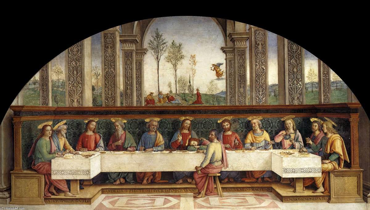 WikiOO.org – 美術百科全書 - 繪畫，作品 Vannucci Pietro (Le Perugin) - 最后的晚餐