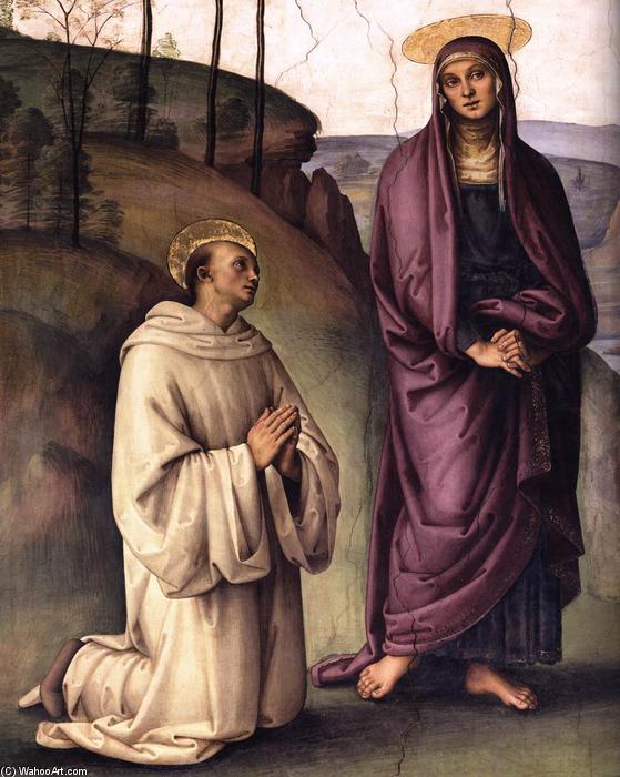WikiOO.org - Encyclopedia of Fine Arts - Maleri, Artwork Vannucci Pietro (Le Perugin) - The Pazzi Crucifixion (detail)