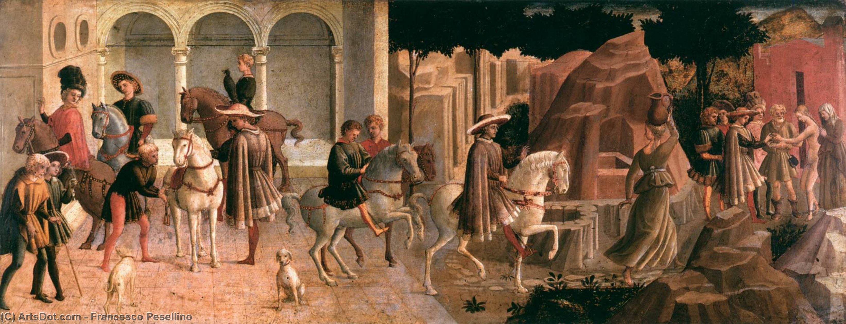 WikiOO.org - Encyclopedia of Fine Arts - Lukisan, Artwork Francesco Di Stefano Pesellino - Episode from the Story of Griselda