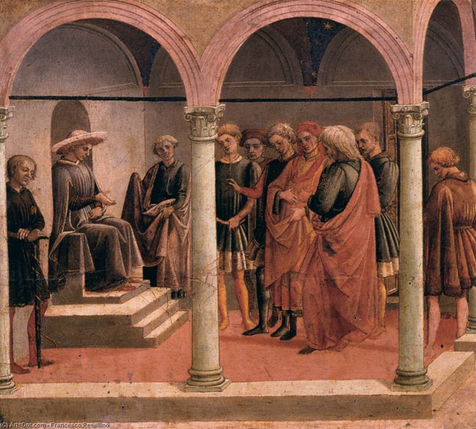 Wikioo.org - The Encyclopedia of Fine Arts - Painting, Artwork by Francesco Di Stefano Pesellino - Episode from the Story of Griselda