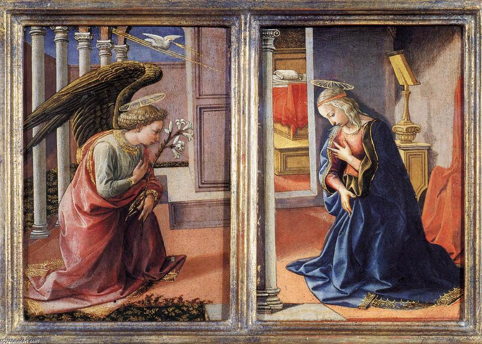 Wikioo.org - The Encyclopedia of Fine Arts - Painting, Artwork by Francesco Di Stefano Pesellino - The Annunciation