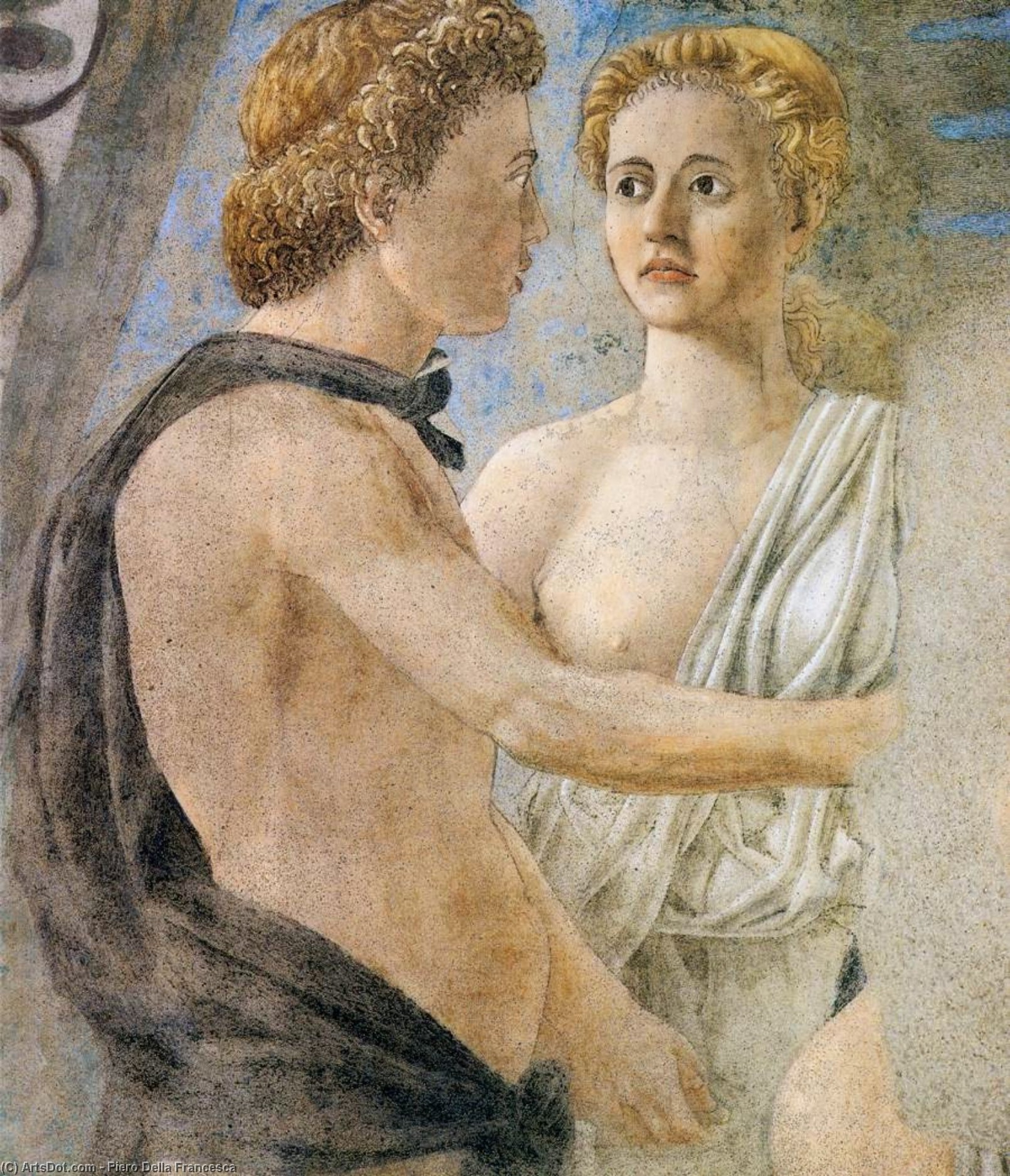 WikiOO.org - Enciklopedija likovnih umjetnosti - Slikarstvo, umjetnička djela Piero Della Francesca - 1. Death of Adam (detail) (11)