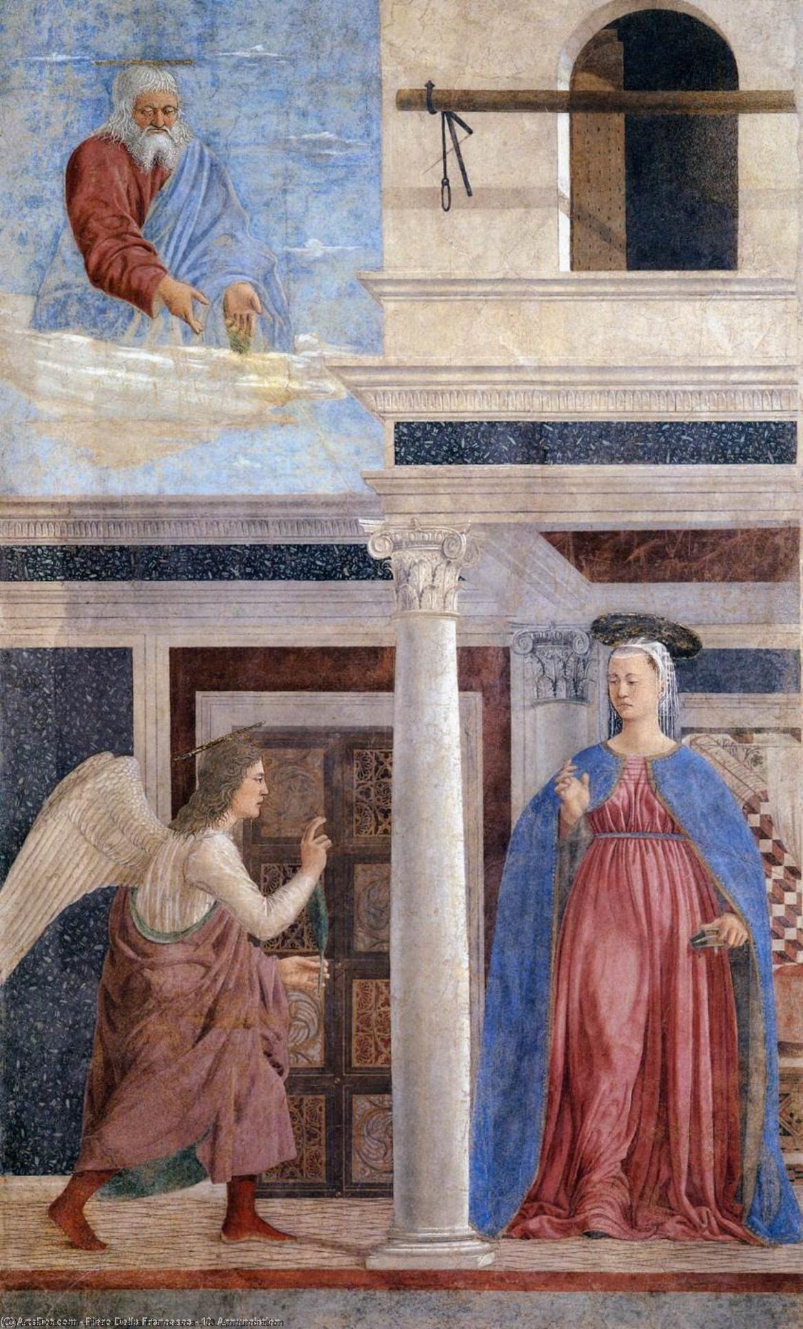 Wikioo.org - The Encyclopedia of Fine Arts - Painting, Artwork by Piero Della Francesca - 10. Annunciation