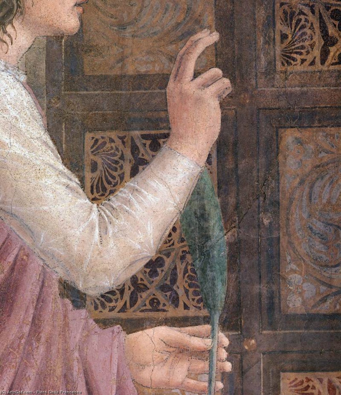 Wikioo.org - Die Enzyklopädie bildender Kunst - Malerei, Kunstwerk von Piero Della Francesca - 10  Verkündigung  Ausschnitt