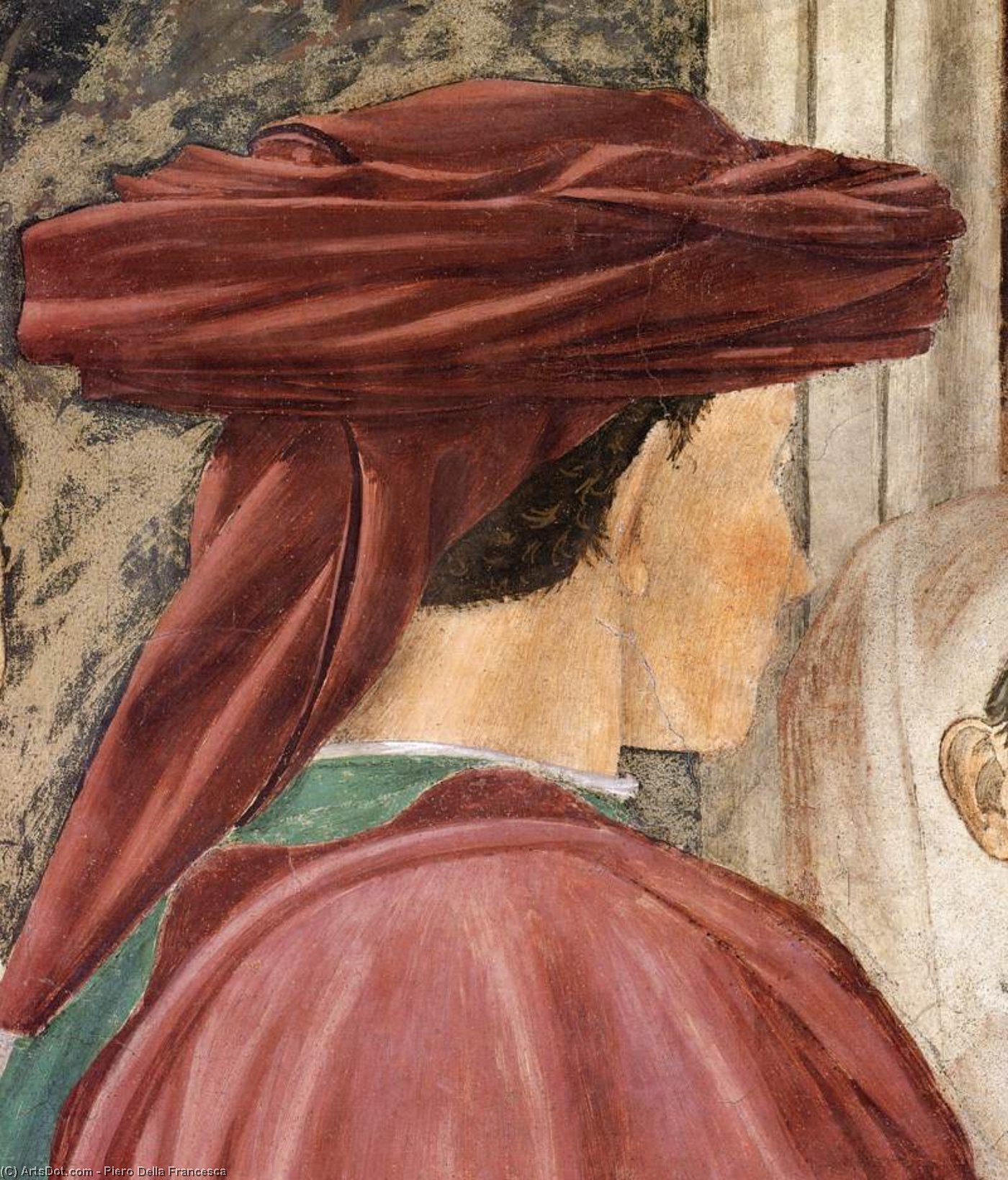Wikioo.org – La Enciclopedia de las Bellas Artes - Pintura, Obras de arte de Piero Della Francesca - 2b . reunión entre el reina de saba y rey salomón