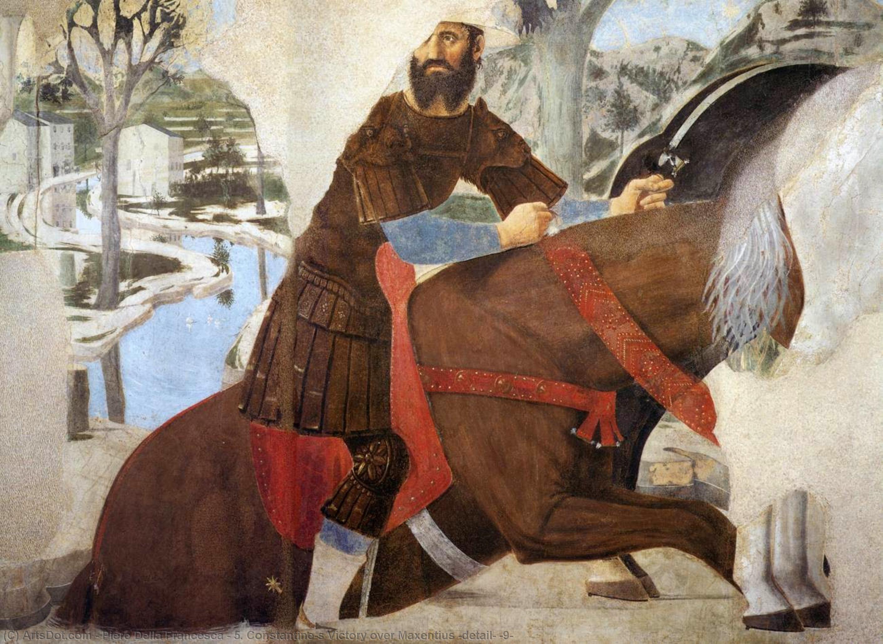 Wikioo.org – L'Enciclopedia delle Belle Arti - Pittura, Opere di Piero Della Francesca - 5  La vittoria di Costantino su Massenzio  particolare  9