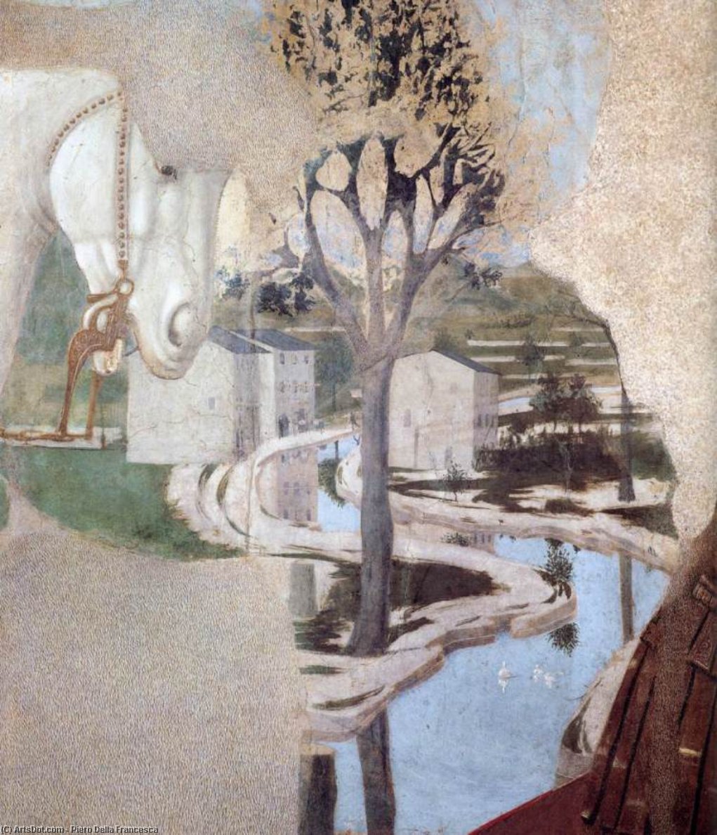 Wikioo.org - Bách khoa toàn thư về mỹ thuật - Vẽ tranh, Tác phẩm nghệ thuật Piero Della Francesca - 5. Constantine's Victory over Maxentius (detail) (11)