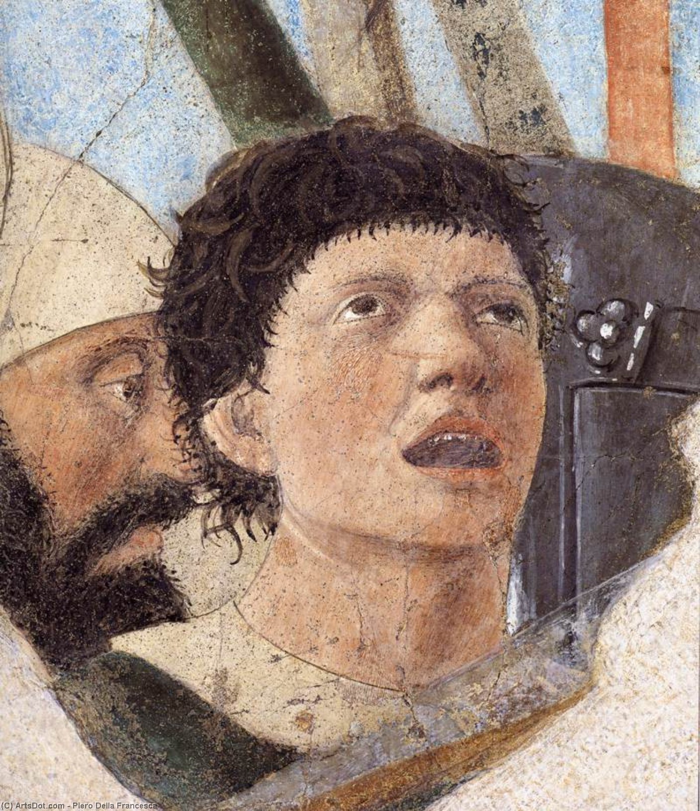 Wikioo.org - Bách khoa toàn thư về mỹ thuật - Vẽ tranh, Tác phẩm nghệ thuật Piero Della Francesca - 5. Constantine's Victory over Maxentius (detail) (13)