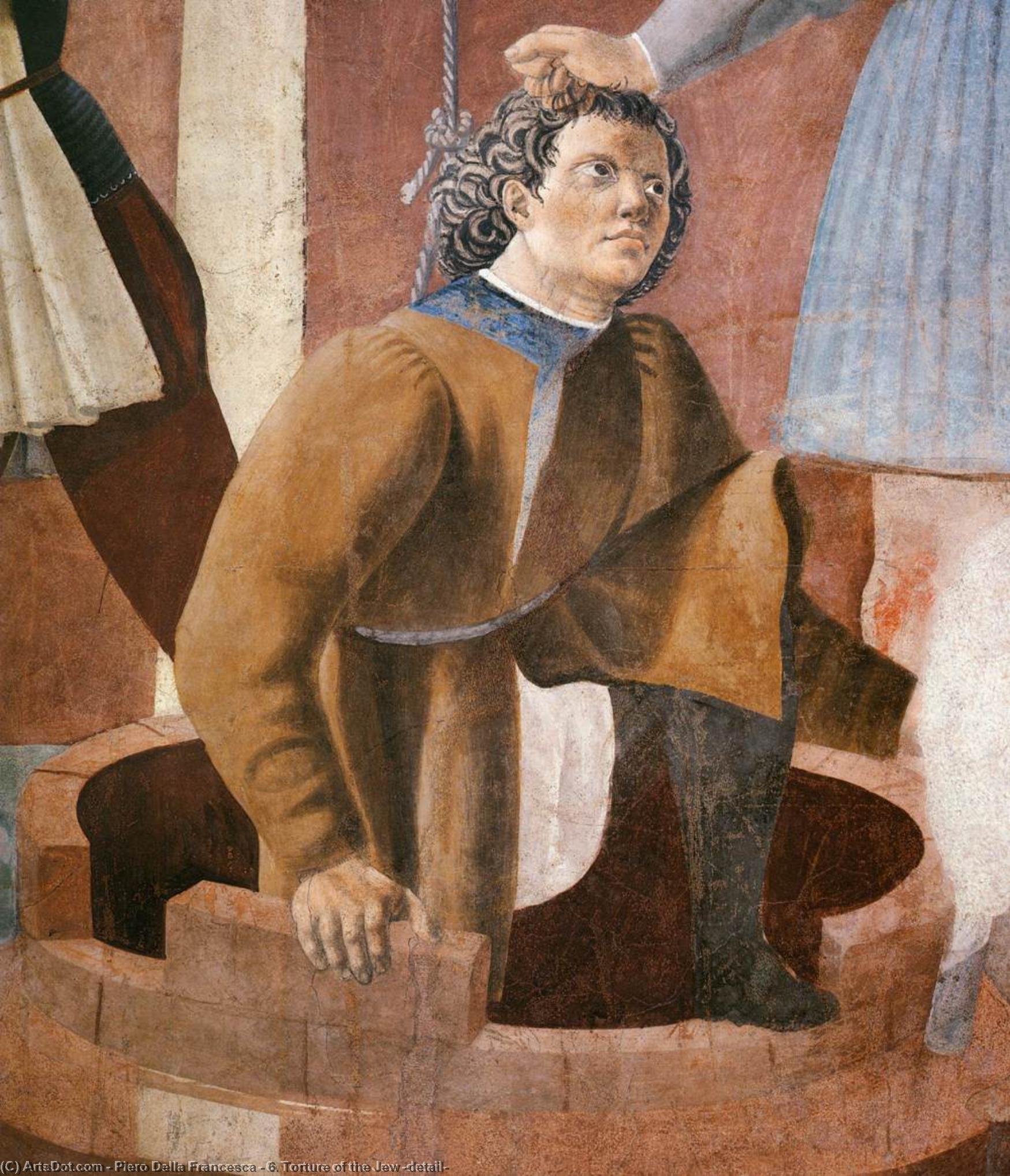 Wikioo.org - Die Enzyklopädie bildender Kunst - Malerei, Kunstwerk von Piero Della Francesca - 6  Folter  von  der  Jude  Ausschnitt