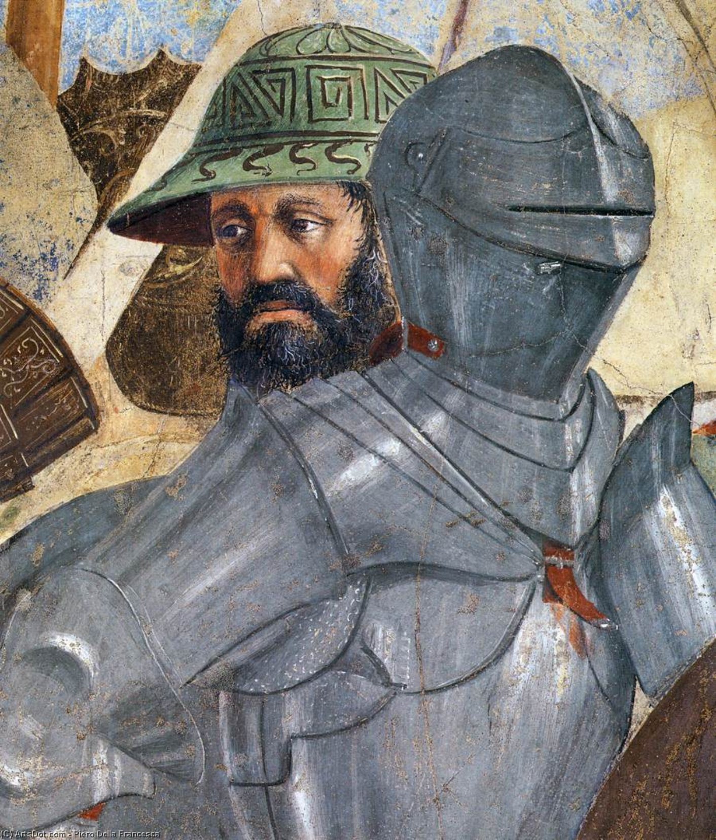 Wikioo.org - The Encyclopedia of Fine Arts - Painting, Artwork by Piero Della Francesca - 8. Battle between Heraclius and Chosroes (detail)