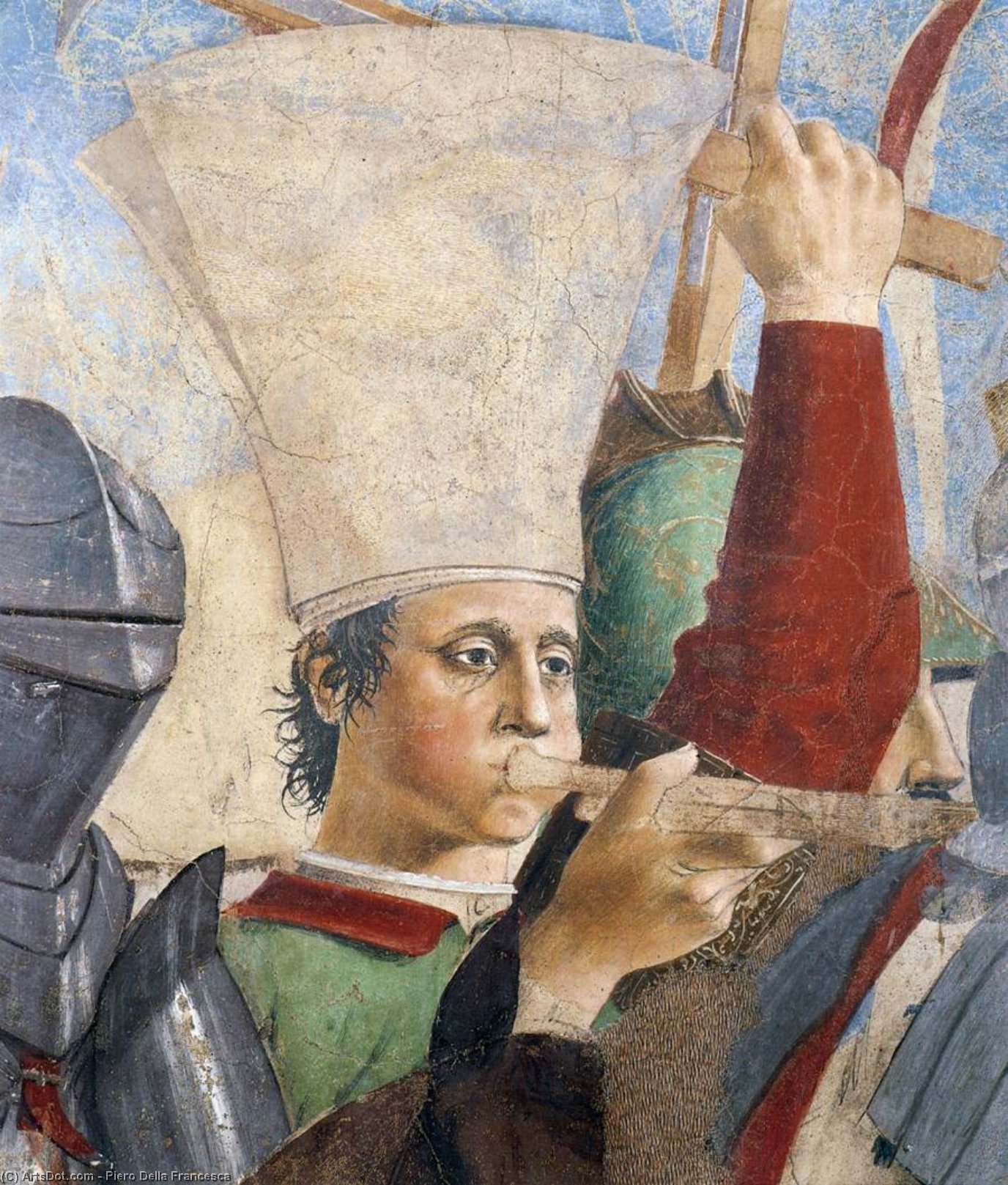 Wikioo.org – L'Enciclopedia delle Belle Arti - Pittura, Opere di Piero Della Francesca - 8 . battaglia tra eraclio e cosroe ( particolare )