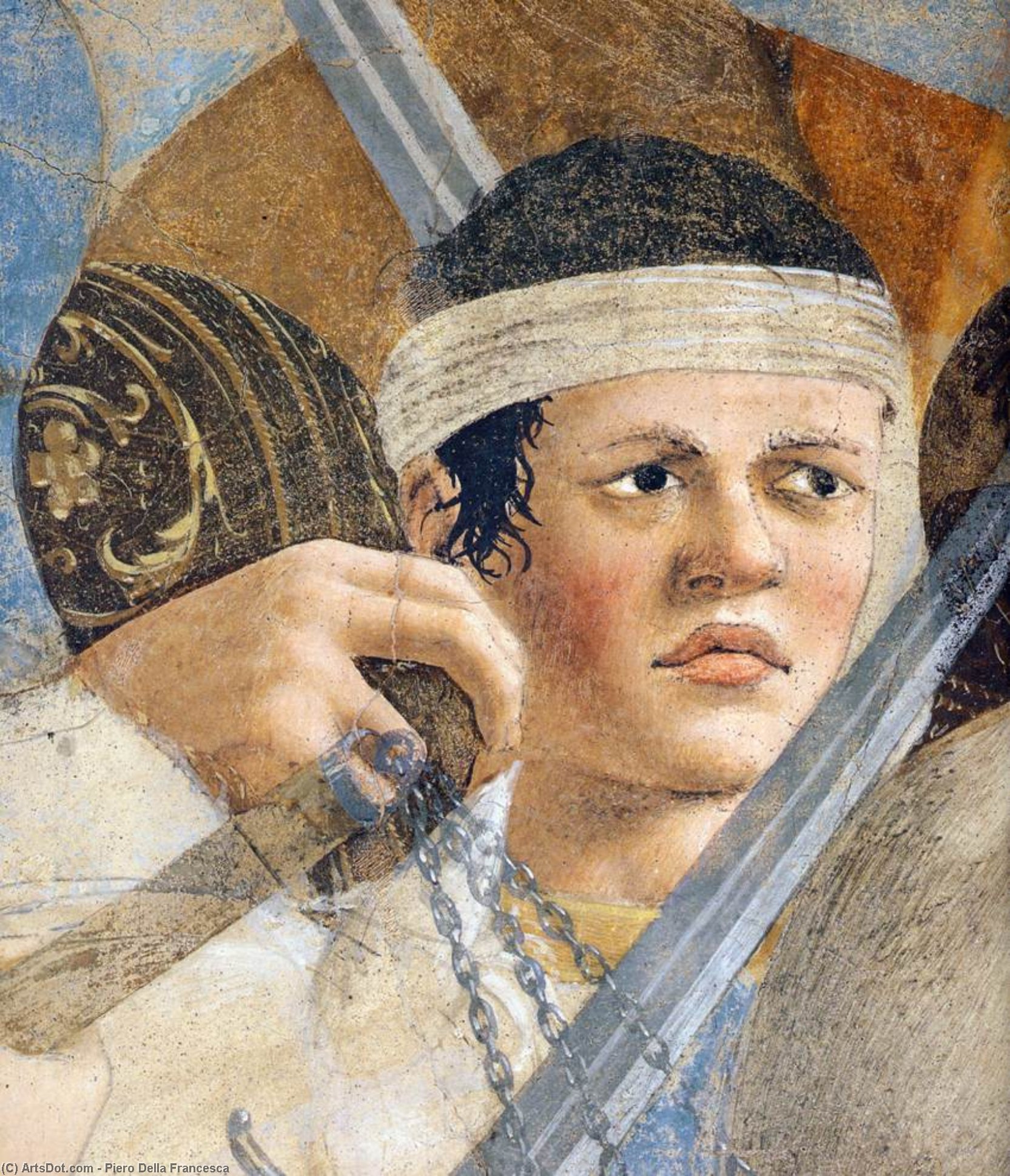 WikiOO.org - אנציקלופדיה לאמנויות יפות - ציור, יצירות אמנות Piero Della Francesca - 8. Battle between Heraclius and Chosroes (detail)