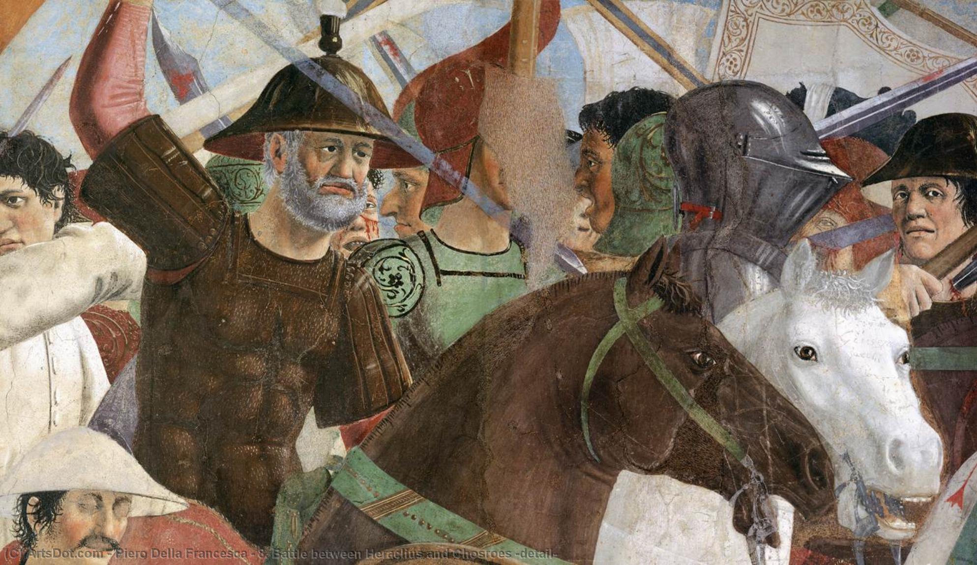Wikioo.org – La Enciclopedia de las Bellas Artes - Pintura, Obras de arte de Piero Della Francesca - 8 . batalla entre heraclio y cosroes ( detalle )