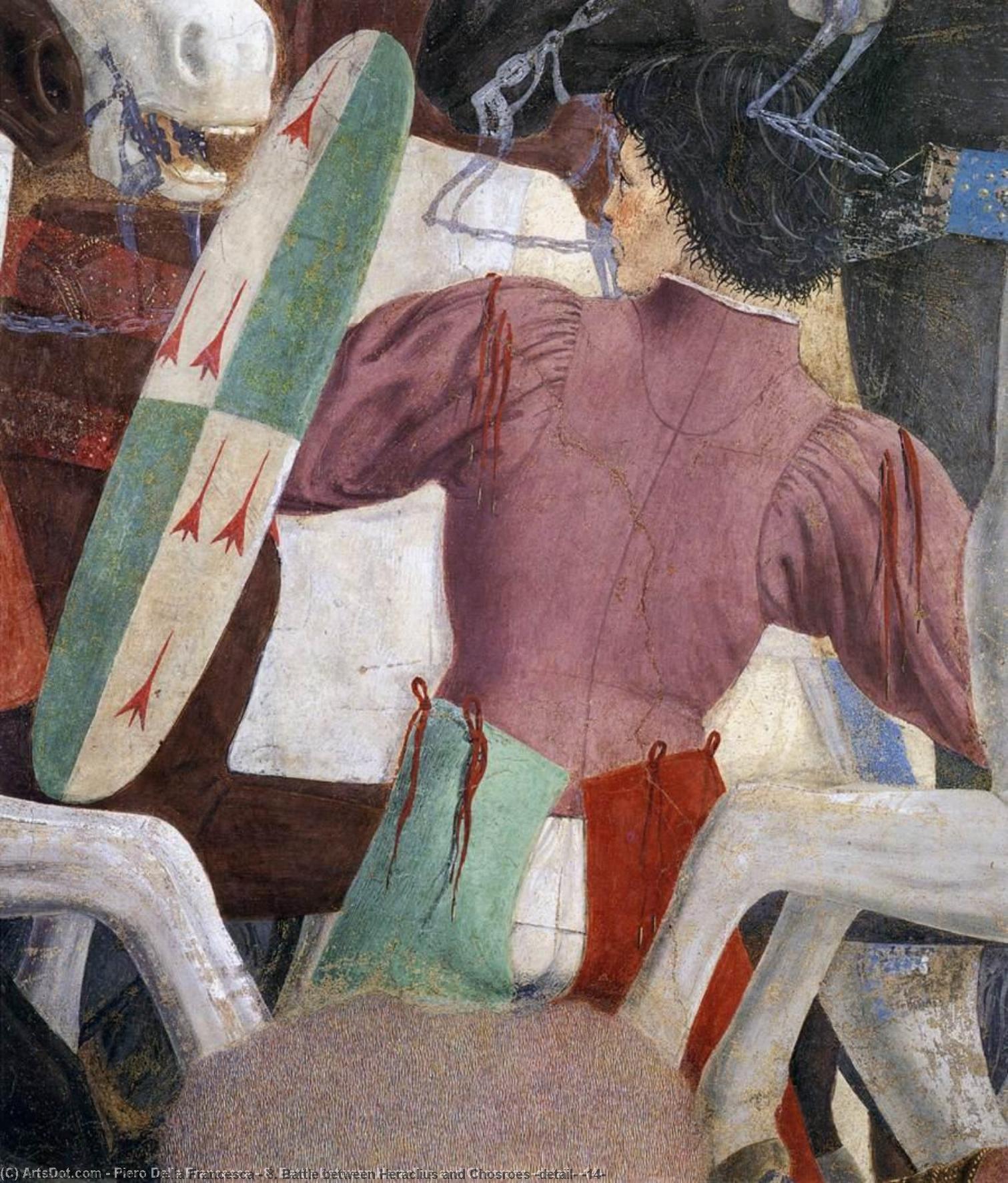 Wikioo.org - Bách khoa toàn thư về mỹ thuật - Vẽ tranh, Tác phẩm nghệ thuật Piero Della Francesca - 8. Battle between Heraclius and Chosroes (detail) (14)
