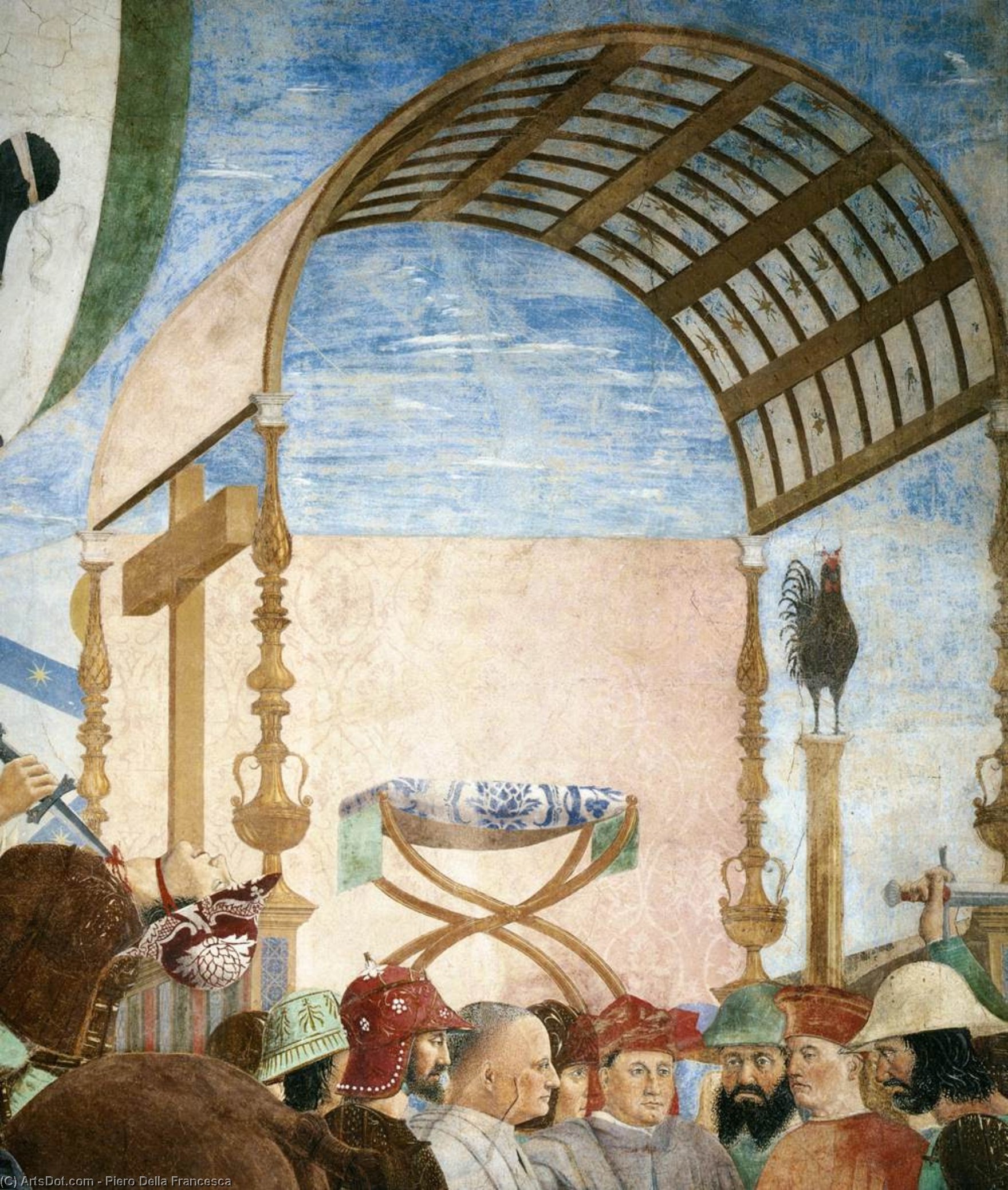 WikiOO.org - Enciklopedija likovnih umjetnosti - Slikarstvo, umjetnička djela Piero Della Francesca - 8. Battle between Heraclius and Chosroes (detail) (17)