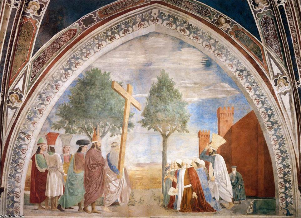 Wikioo.org - Die Enzyklopädie bildender Kunst - Malerei, Kunstwerk von Piero Della Francesca - 9  Erhebung  von  der  kreuz