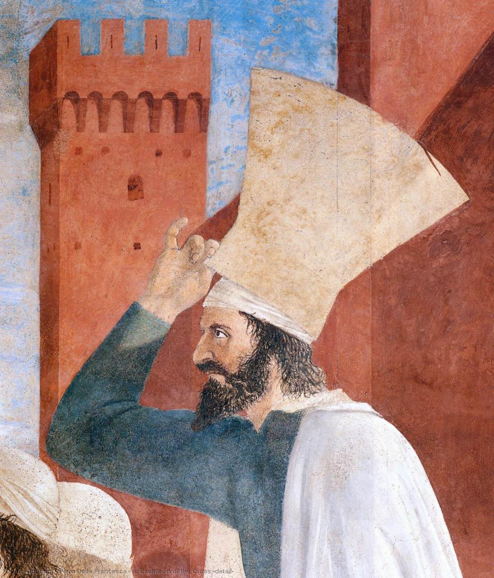 Wikioo.org – L'Enciclopedia delle Belle Arti - Pittura, Opere di Piero Della Francesca - 9  esaltazione  di  dopodomani  traversa  particolare