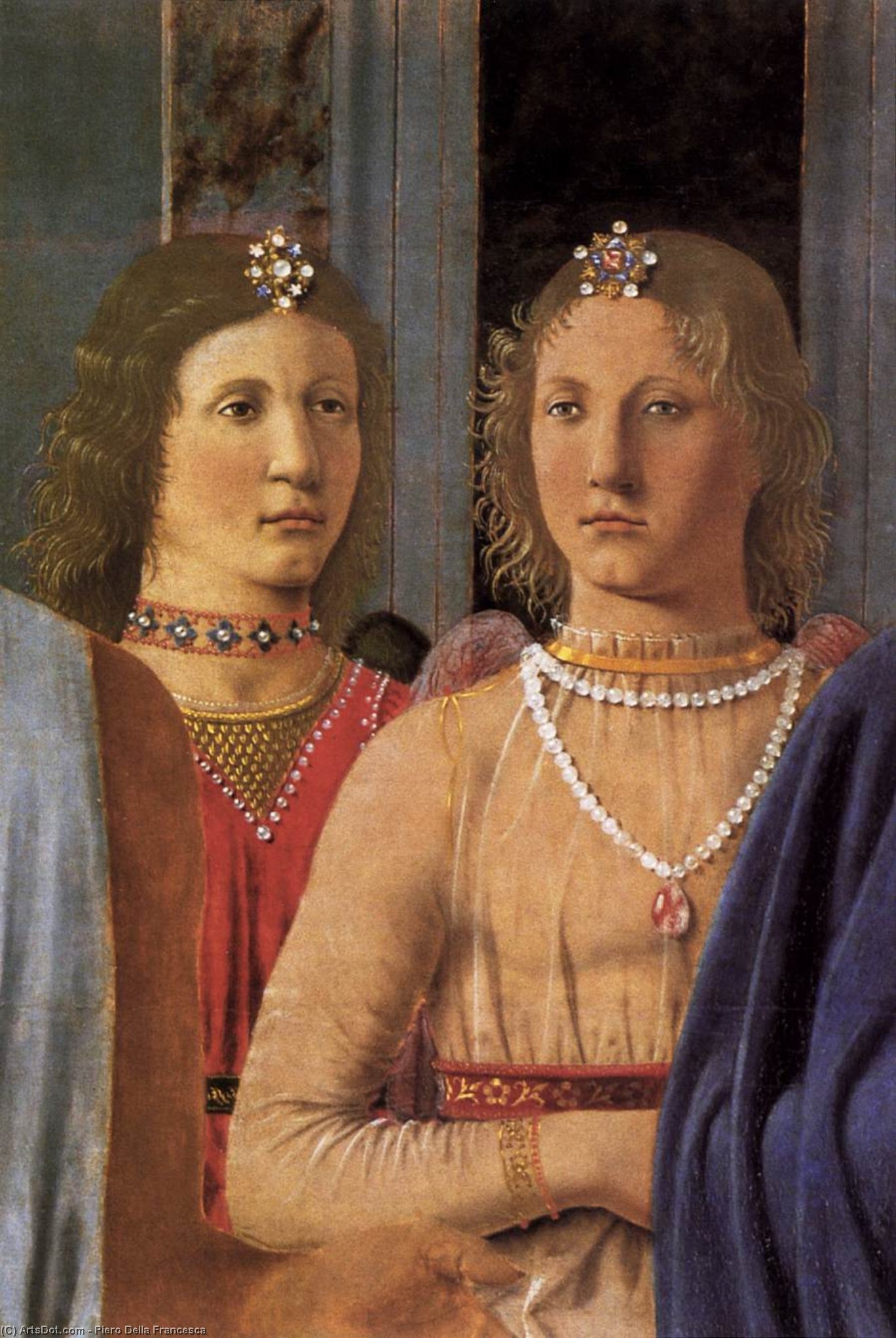 WikiOO.org - Güzel Sanatlar Ansiklopedisi - Resim, Resimler Piero Della Francesca - Montefeltro Altarpiece (detail)