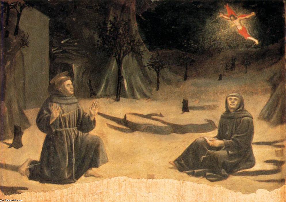 WikiOO.org - Güzel Sanatlar Ansiklopedisi - Resim, Resimler Piero Della Francesca - Polyptych of St Anthony: The Stigmatisation of St Francis