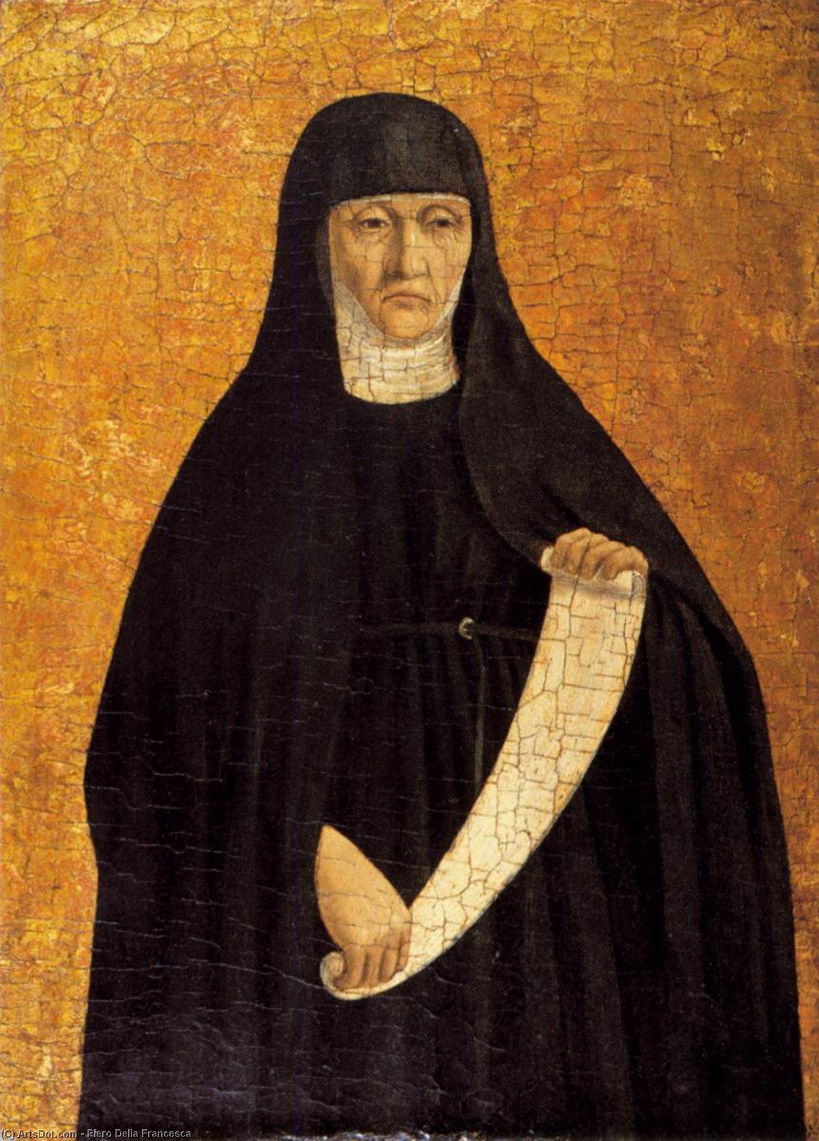 WikiOO.org - Güzel Sanatlar Ansiklopedisi - Resim, Resimler Piero Della Francesca - Polyptych of St Augustine: St Monica