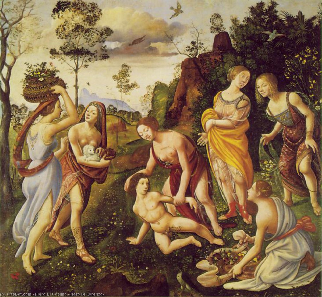 Wikioo.org - The Encyclopedia of Fine Arts - Painting, Artwork by Piero Di Cosimo (Piero Di Lorenzo) - The Finding of Vulcan on Lemnos
