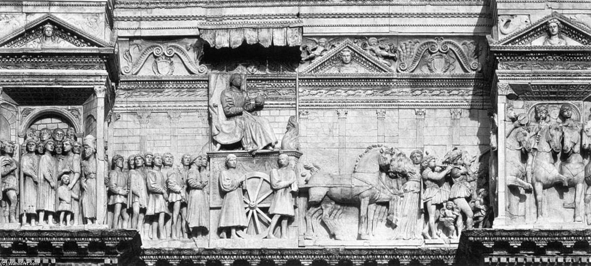 Wikioo.org – L'Encyclopédie des Beaux Arts - Peinture, Oeuvre de Pietro Da Milano - Alphonse d Aragon dans Triumph avec sa Cour