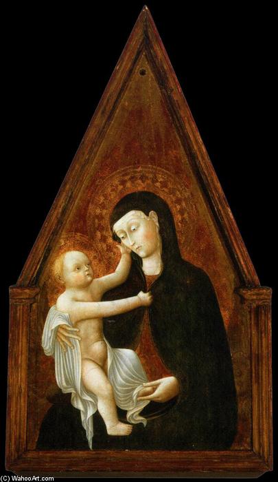 Wikioo.org - สารานุกรมวิจิตรศิลป์ - จิตรกรรม Pietro Di Giovanni D'ambrogio - Virigin and Child