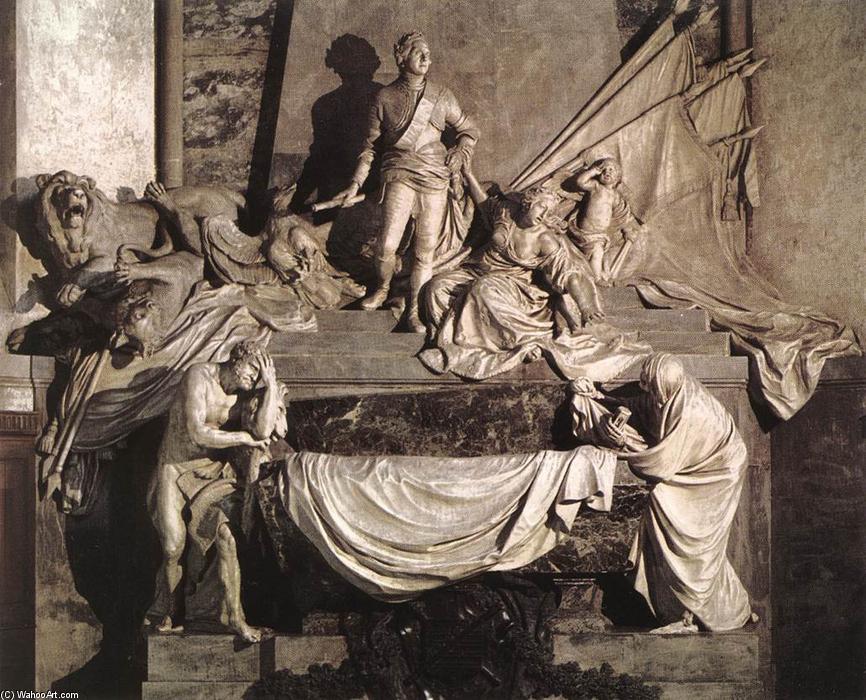 Wikioo.org – L'Enciclopedia delle Belle Arti - Pittura, Opere di Jean Baptiste Pigalle - Mausoleo del Maréchal de Saxe
