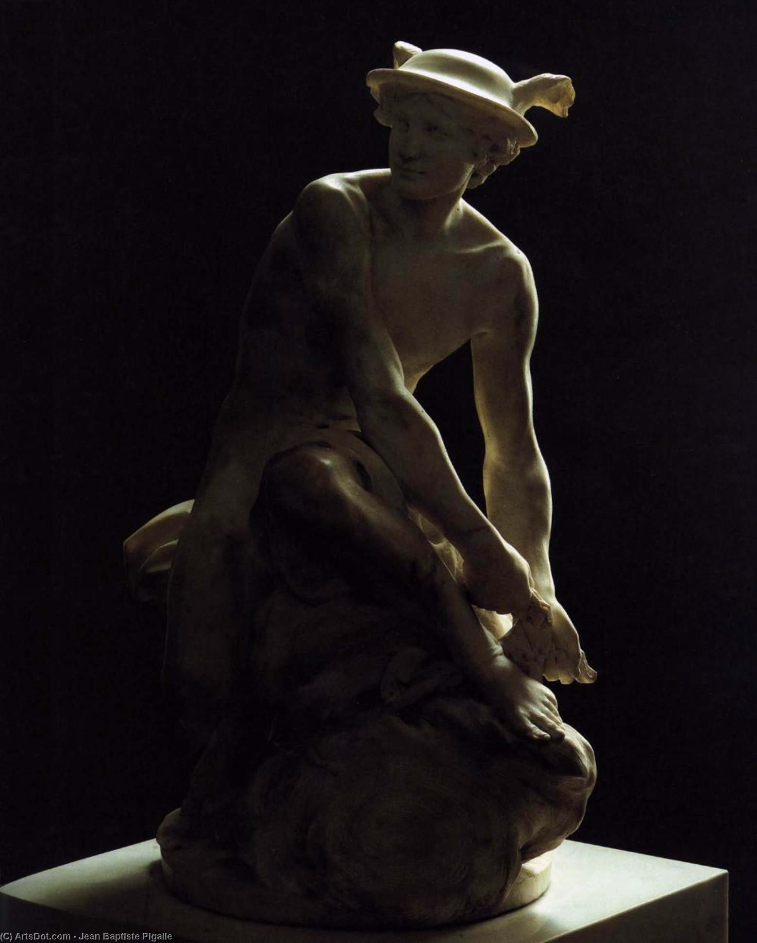WikiOO.org - Encyclopedia of Fine Arts - Lukisan, Artwork Jean Baptiste Pigalle - Mercury