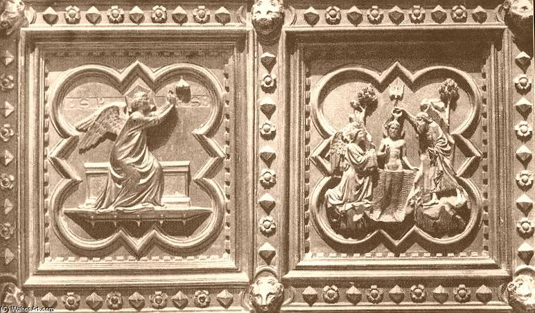 Wikioo.org – L'Enciclopedia delle Belle Arti - Pittura, Opere di Andrea Pisano - Scene da Vita of st john i Baptist ( pannelli of il sud porte )