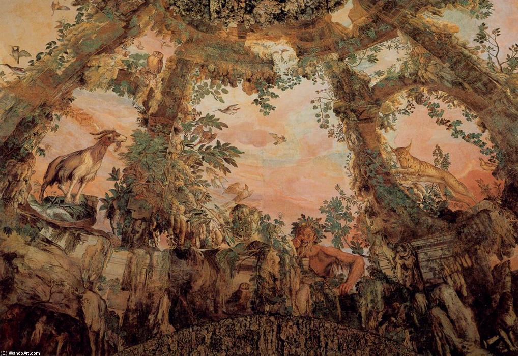 Wikioo.org - The Encyclopedia of Fine Arts - Painting, Artwork by Bernardino Poccetti - Ceiling fresco