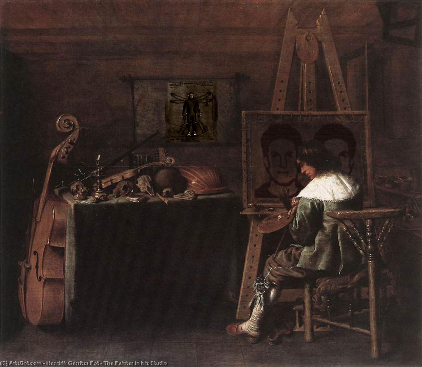 WikiOO.org - Enciklopedija likovnih umjetnosti - Slikarstvo, umjetnička djela Hendrik Gerritsz Pot - The Painter in his Studio