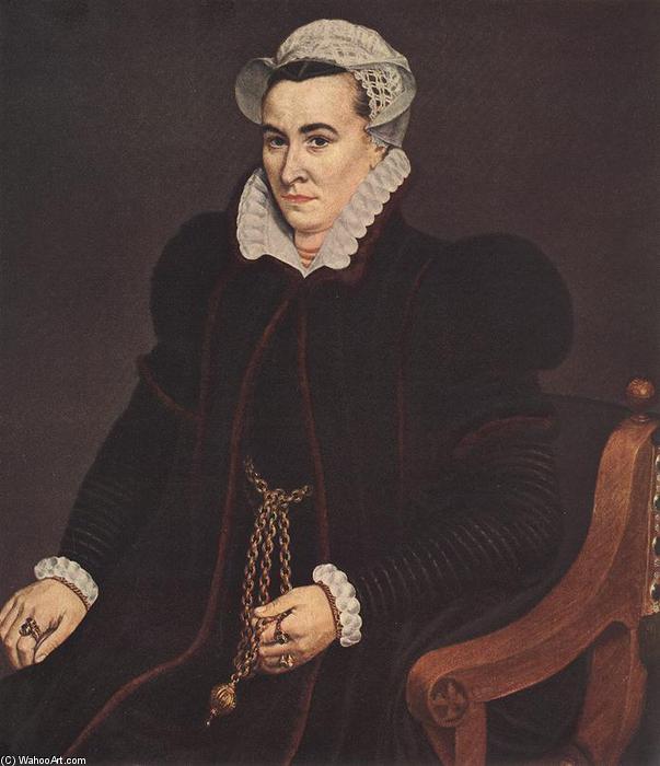 Wikioo.org - The Encyclopedia of Fine Arts - Painting, Artwork by Frans The Elder Pourbus - Portrait of a Woman