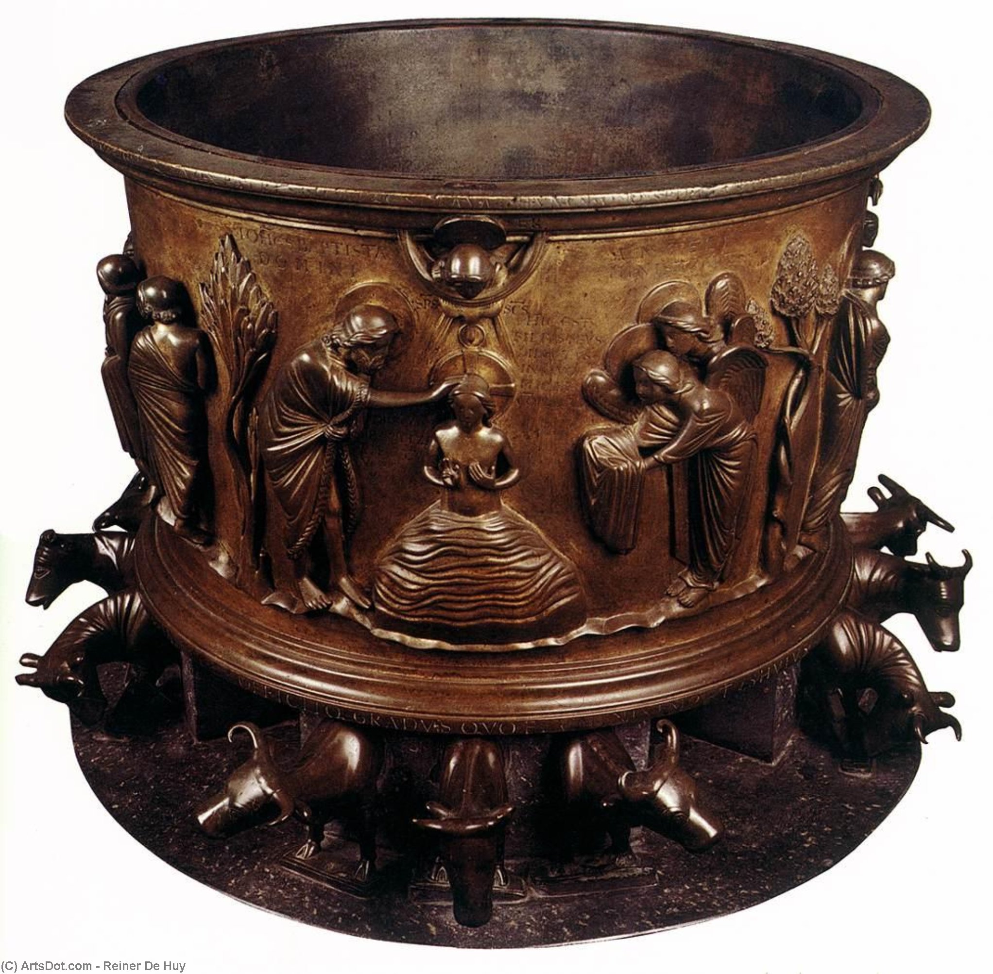 WikiOO.org - Encyclopedia of Fine Arts - Lukisan, Artwork Reiner De Huy - Baptismal font