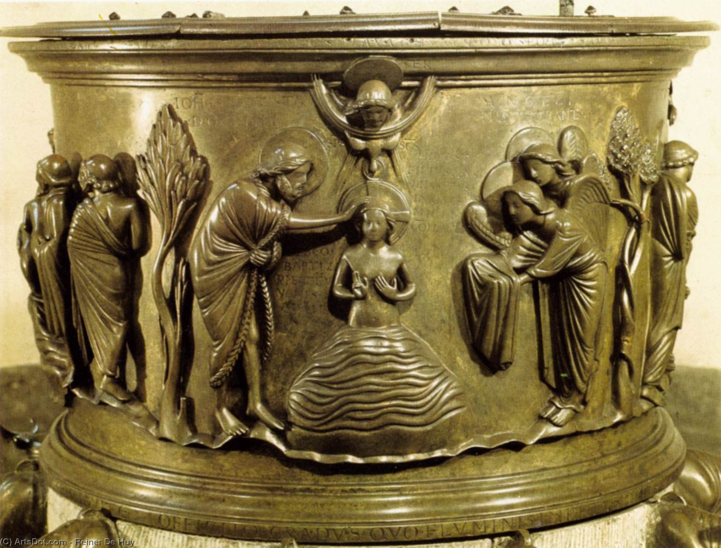 WikiOO.org - Encyclopedia of Fine Arts - Lukisan, Artwork Reiner De Huy - Baptismal font