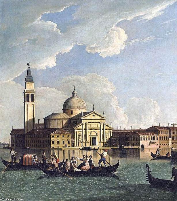 Wikioo.org - The Encyclopedia of Fine Arts - Painting, Artwork by Johan Richter (Giovanni Richter) - View of San Giorgio Maggiore, Venice