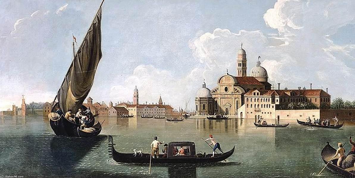 Wikioo.org - The Encyclopedia of Fine Arts - Painting, Artwork by Johan Richter (Giovanni Richter) - View of San Michele, Venice