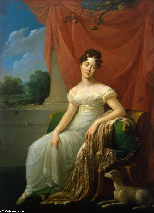 Wikioo.org - The Encyclopedia of Fine Arts - Painting, Artwork by Henri François Riesener - Portrait of Sofia Apraxina
