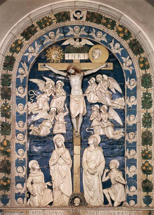 WikiOO.org - Encyclopedia of Fine Arts - Maleri, Artwork Andrea Della Robbia - Alessandri Crucifixion
