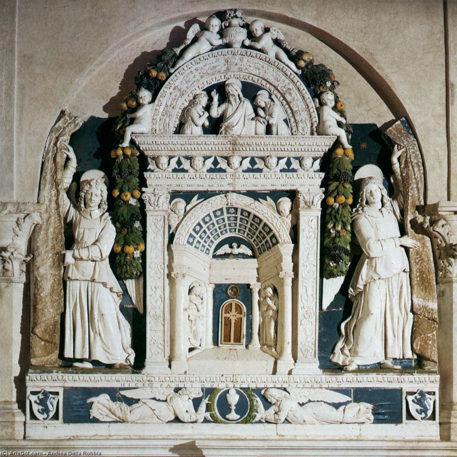 WikiOO.org - Encyclopedia of Fine Arts - Målning, konstverk Andrea Della Robbia - Altar of the Sacrament