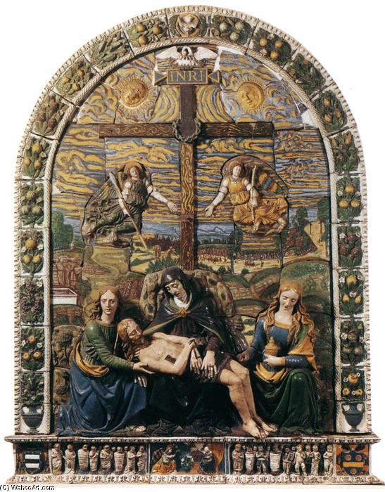 Wikioo.org - The Encyclopedia of Fine Arts - Painting, Artwork by Giovanni Della Robbia - Lamentation over the Dead Christ