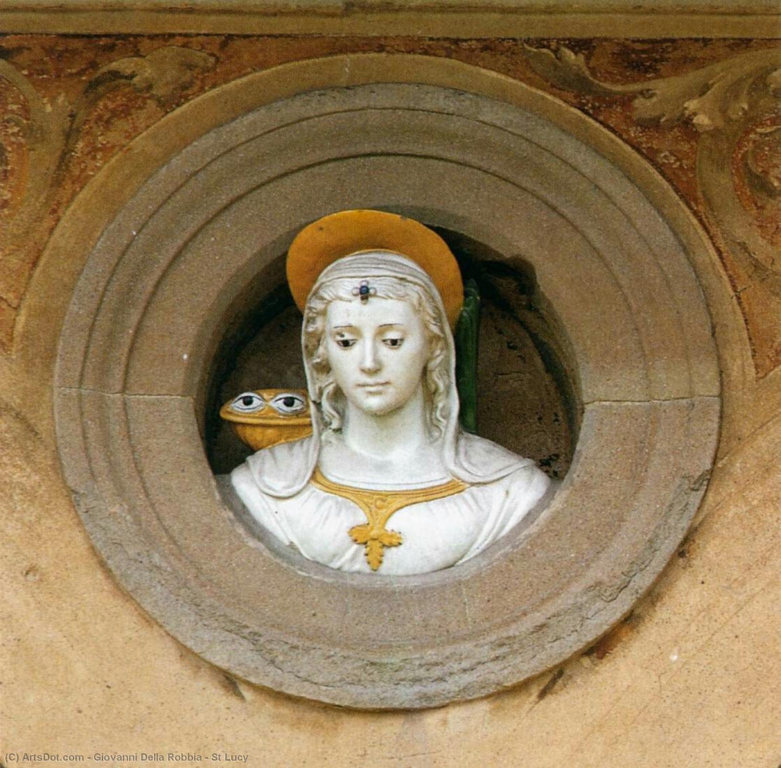 WikiOO.org - Encyclopedia of Fine Arts - Maleri, Artwork Giovanni Della Robbia - St Lucy