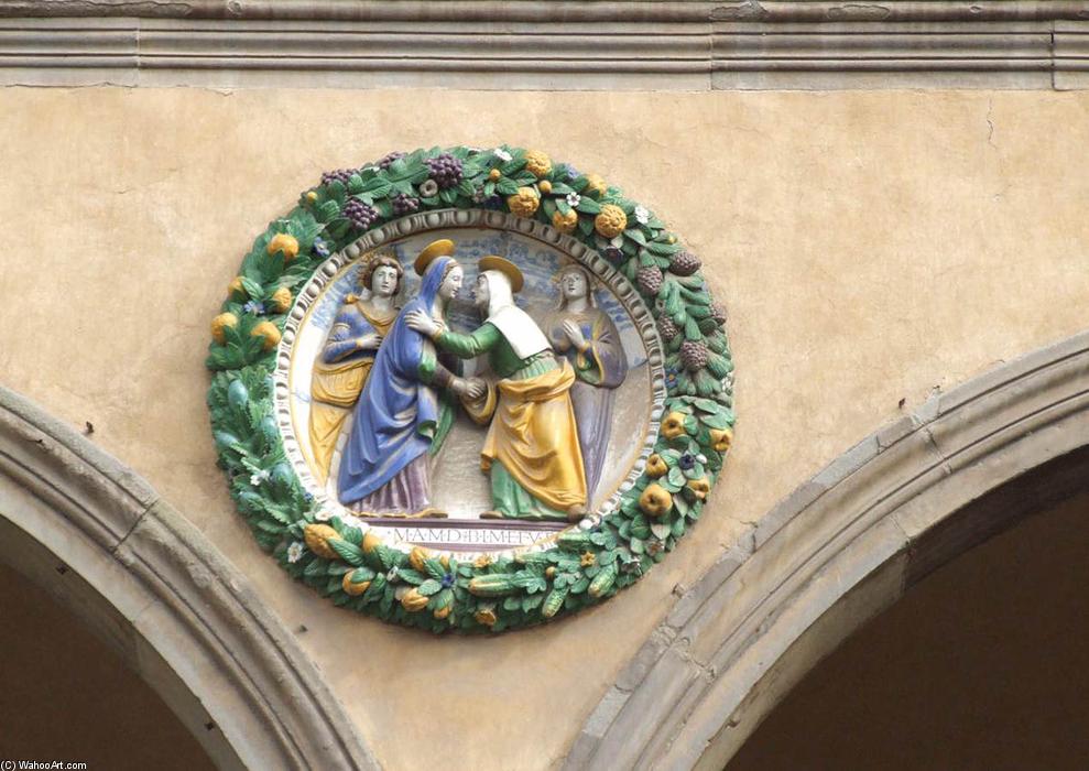 Wikioo.org - The Encyclopedia of Fine Arts - Painting, Artwork by Giovanni Della Robbia - Visitation