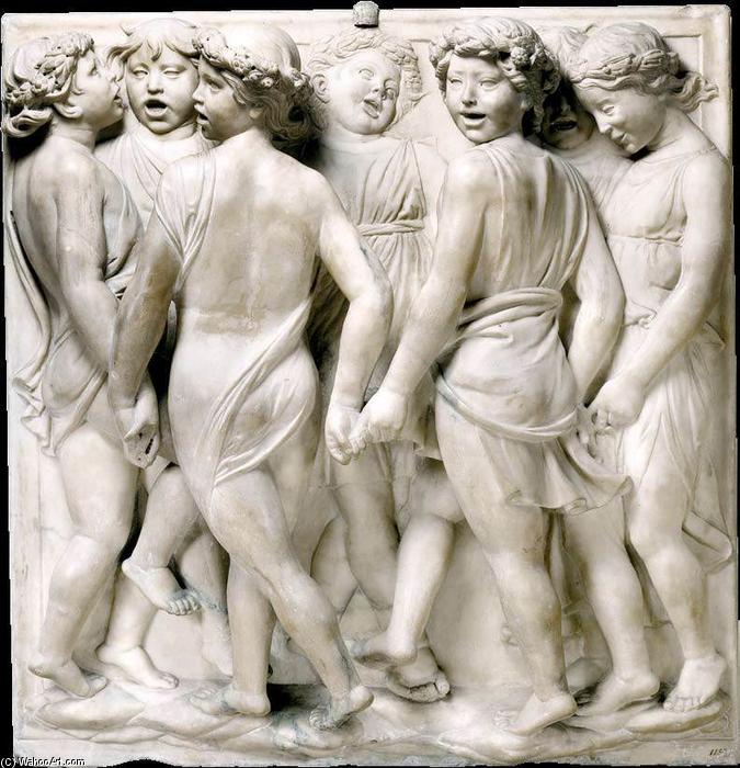 WikiOO.org - Enciklopedija likovnih umjetnosti - Slikarstvo, umjetnička djela Luca Della Robbia - Cantoria: first bottom relief