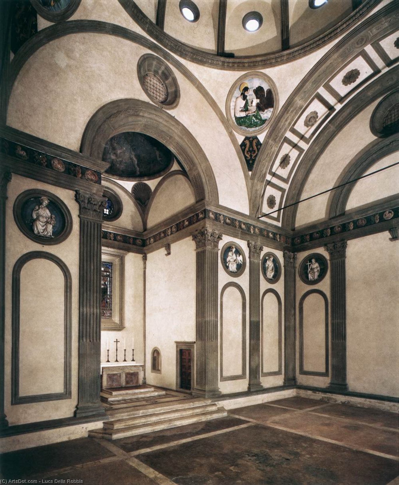 WikiOO.org - Encyclopedia of Fine Arts - Lukisan, Artwork Luca Della Robbia - Interior