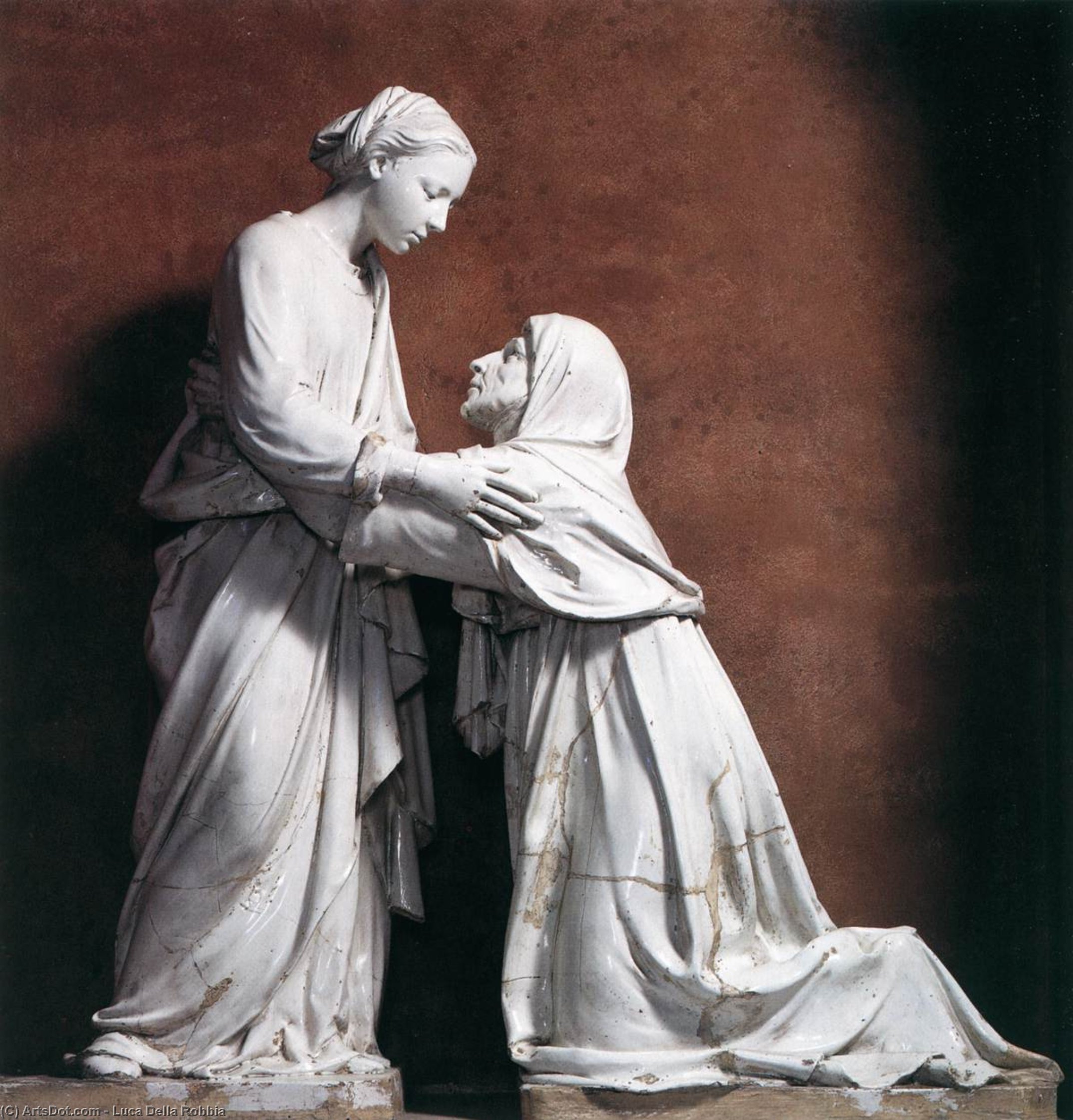 WikiOO.org - אנציקלופדיה לאמנויות יפות - ציור, יצירות אמנות Luca Della Robbia - Visitation