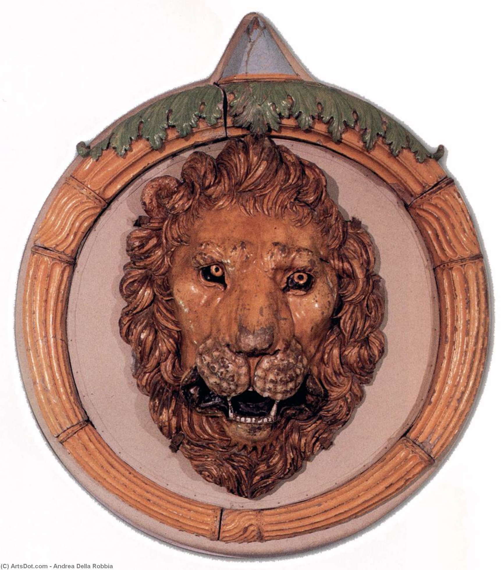 Wikioo.org - The Encyclopedia of Fine Arts - Painting, Artwork by Andrea Della Robbia - Emblem of Leo X